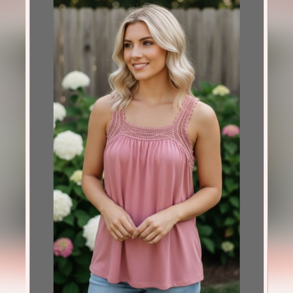 "GAP" Beautiful Rose‑Pink Tank – Size M